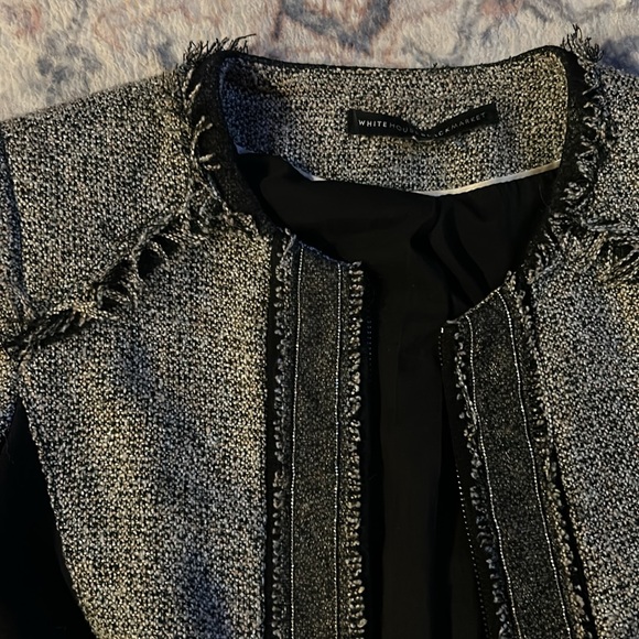 White House Black Market Tweed Blazer Jacket - Picture 2 of 6